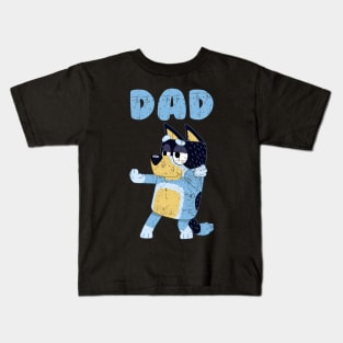 VINTAGE - NEW BLUEY DAD Kids T-Shirt